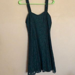 Vintage green lace dress